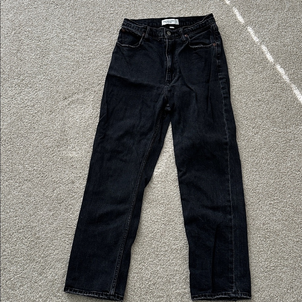 Abercrombie & Fitch The Ankle Straight Ultra High Rise Curve Love